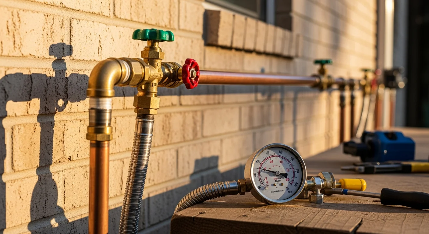 Gas line installation and repair work